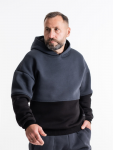 Худі із вставками Better Deel Dark Grey