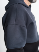 Худі із вставками Better Deel Dark Grey
